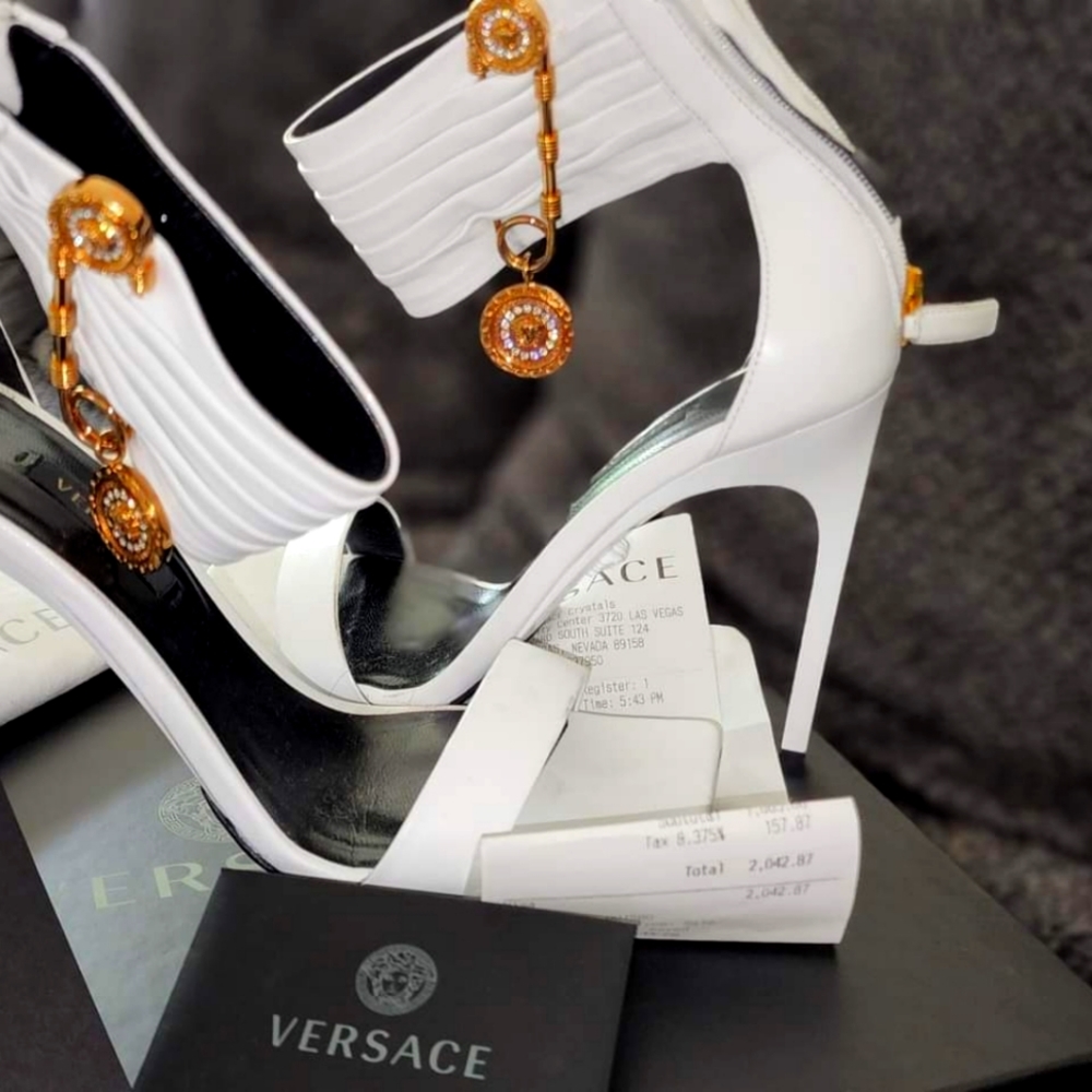 BIANCO OTTICO-ORO VERSACE (SIZE 37)